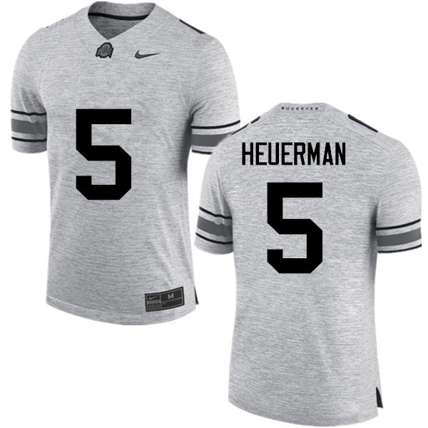 Ohio State Buckeyes #5 Jeff Heuerman Men Alumni Jersey Gray
